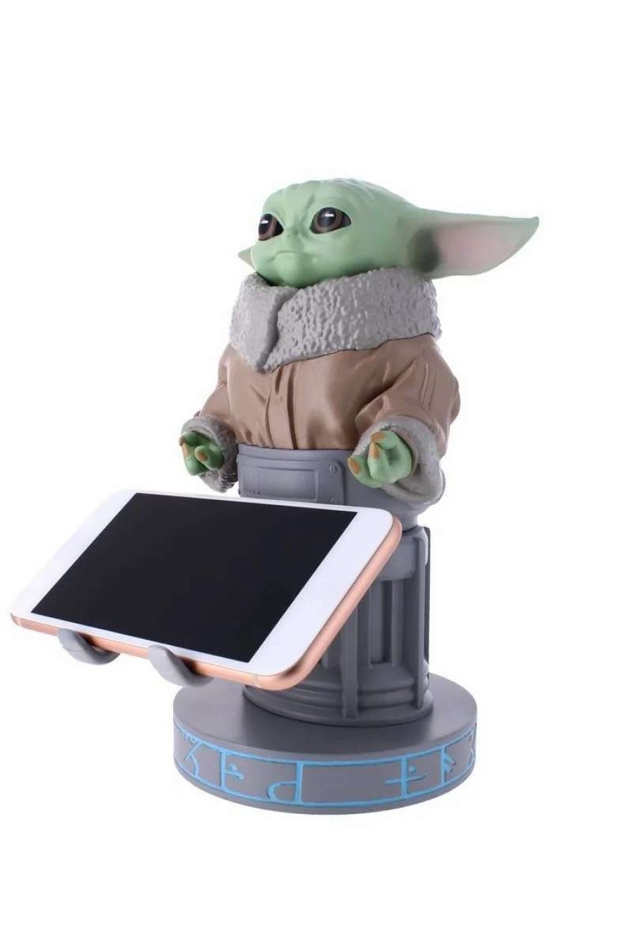 Home And Office * | Star Wars: Baby Yoda/Grogu Seeing Stone Pose Cable Guy Phone And Controller Holder Outlet