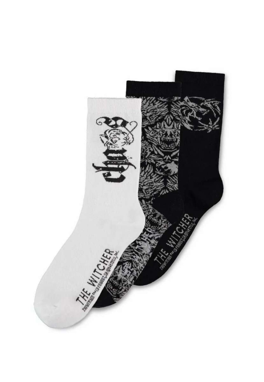 T-Shirts And Clothing * | The Witcher: Chaos Magic Crew Socks 3 Pack (Uk9-Uk11) Preorder Cheap