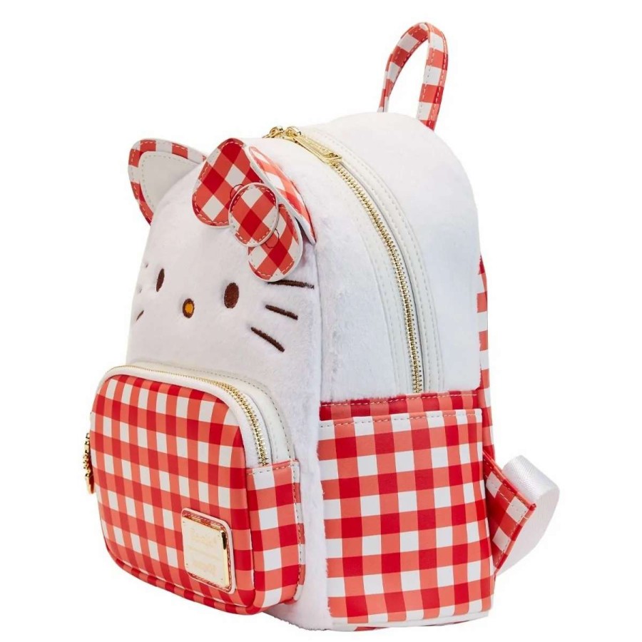 T-Shirts And Clothing * | Hello Kitty: Gingham Cosplay Loungefly Mini Backpack Large Choice