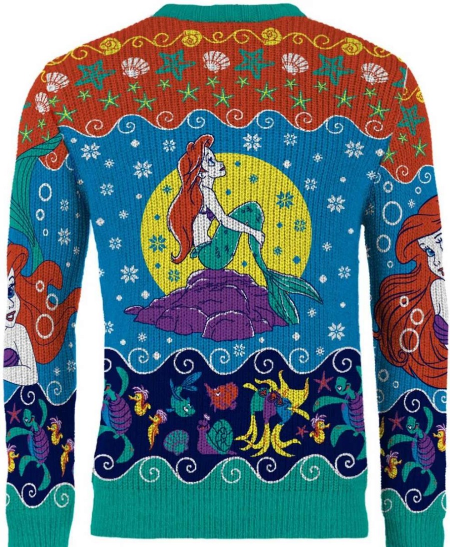 T-Shirts And Clothing * | The Little Mermaid: Under The Tree Christmas Sweater Closeout Sale