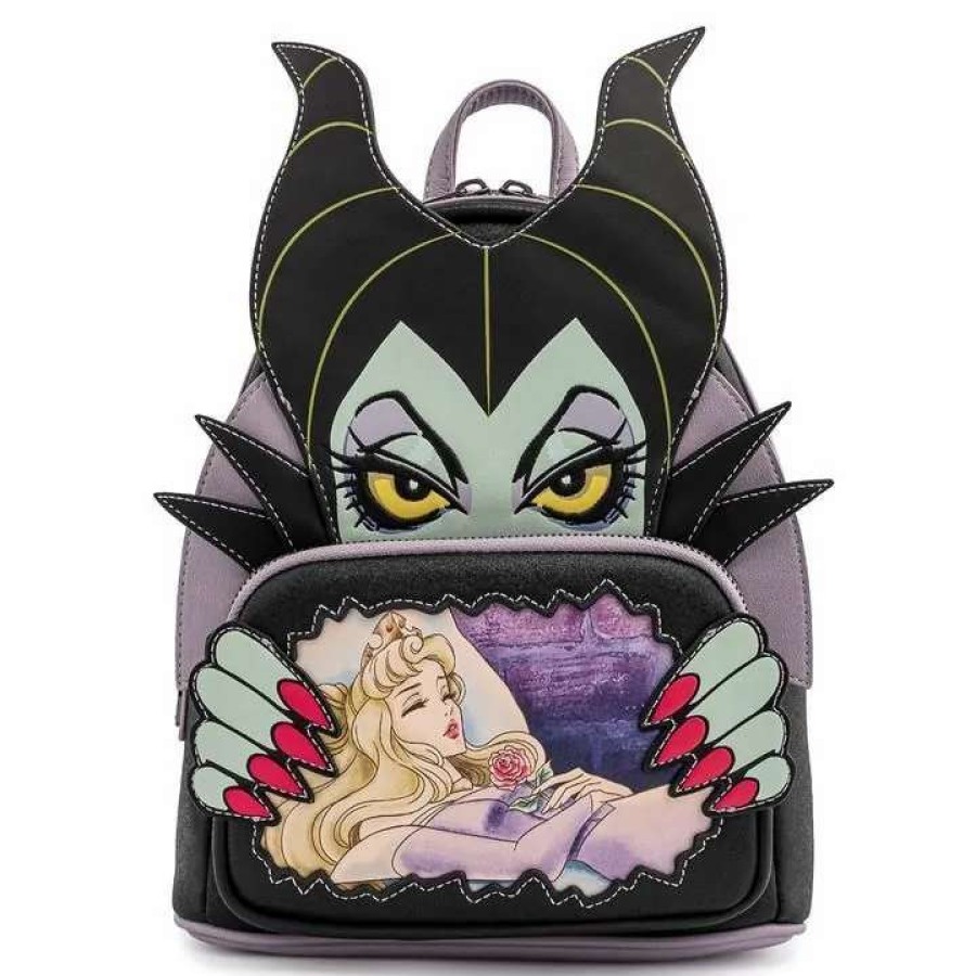 T-Shirts And Clothing * | Loungefly Villains: Scene Maleficent Sleeping Beauty Mini Backpack Lower Prices