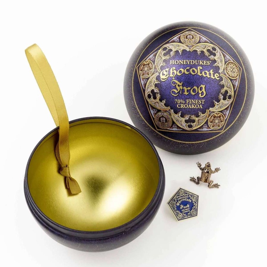 Home And Office * | Harry Potter: Chocolate Frog Christmas Gift Bauble With Pin Badge Preorder Large Choice