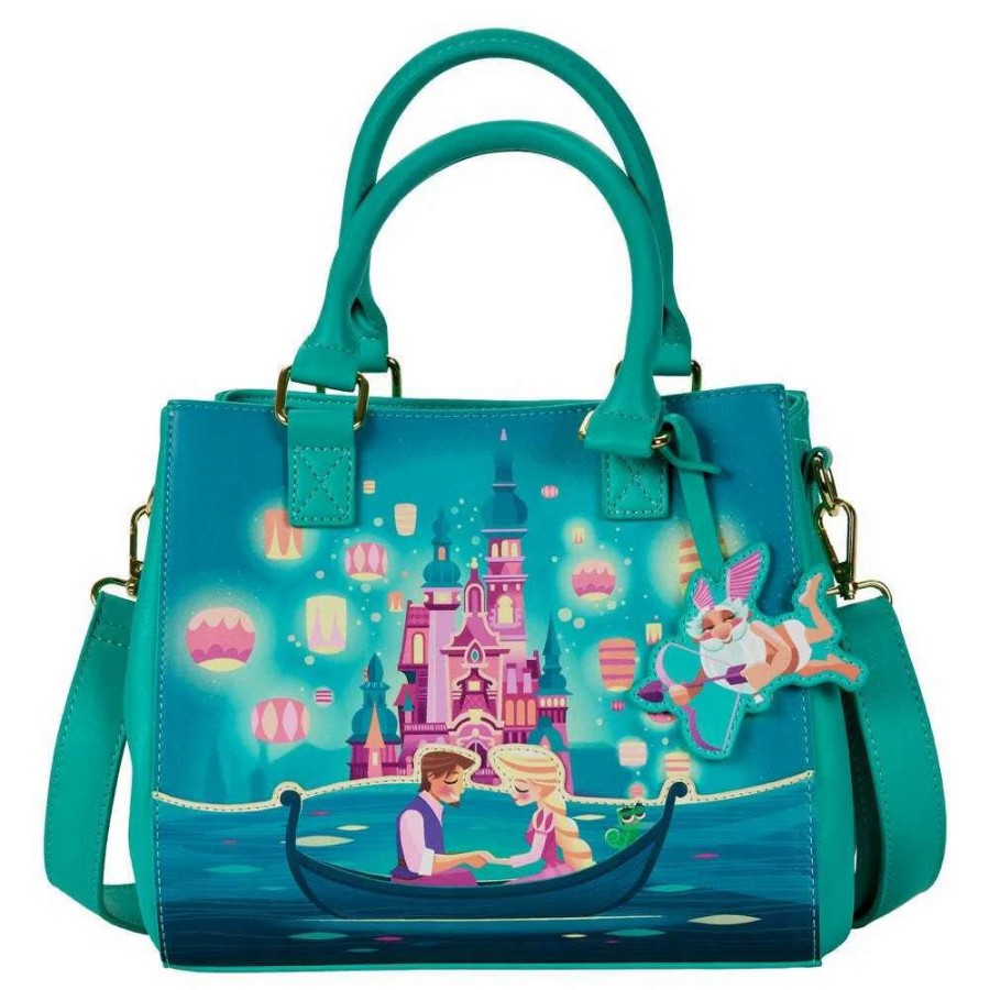 T-Shirts And Clothing * | Loungefly Tangled: Princess Castle Crossbody Bag Cut Price