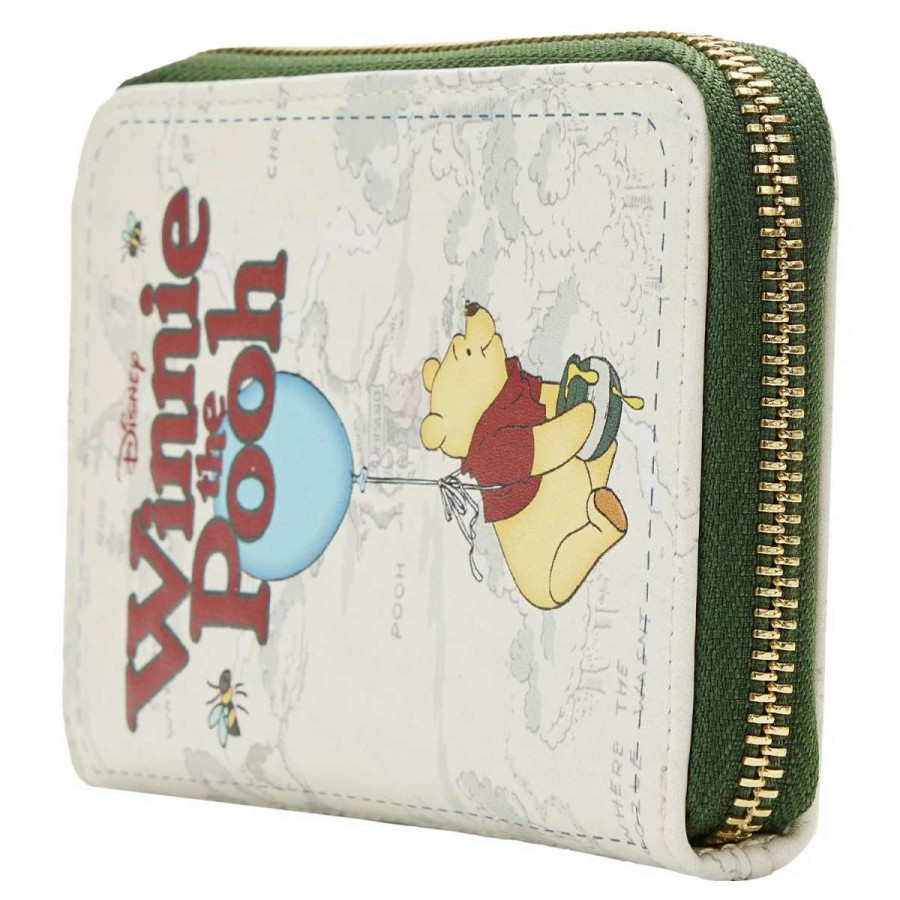 T-Shirts And Clothing * | Loungefly Winnie The Pooh: Classic Book Cover Zip Around Wallet Limited Edition