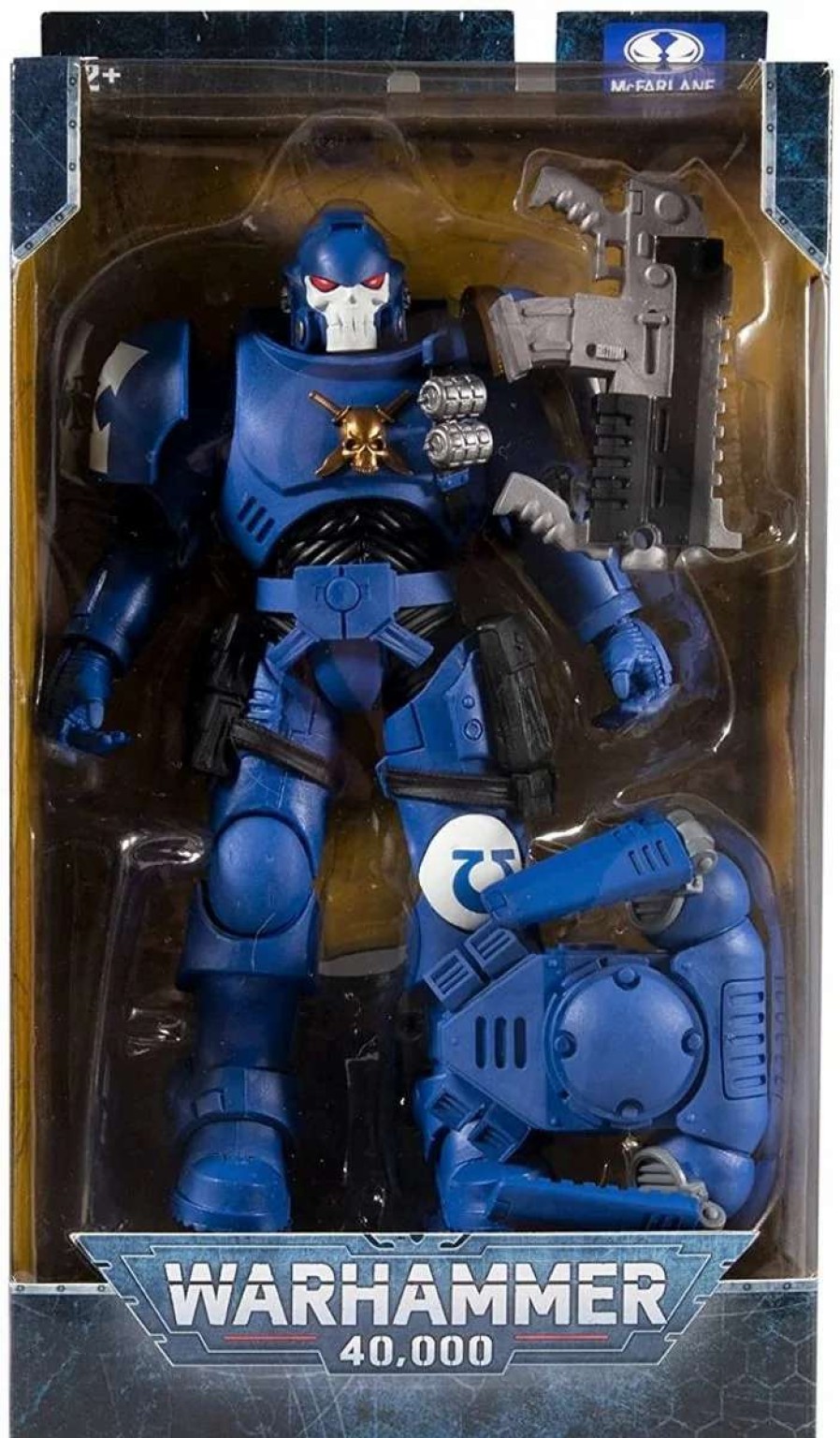 Props- Figures And Plushies * | Warhammer 40,000: Space Marine Ultramarines Reiver W/ Bolt Carbine Mcfarlane Action Figure Free Delivery