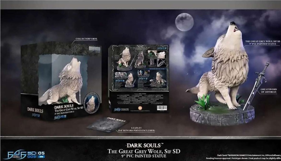 Props- Figures And Plushies * | Dark Souls: F4F The Great Grey Wolf Sif Sd Pvc Figure Cheap Online