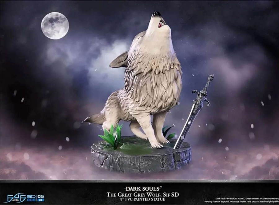 Props- Figures And Plushies * | Dark Souls: F4F The Great Grey Wolf Sif Sd Pvc Figure Cheap Online