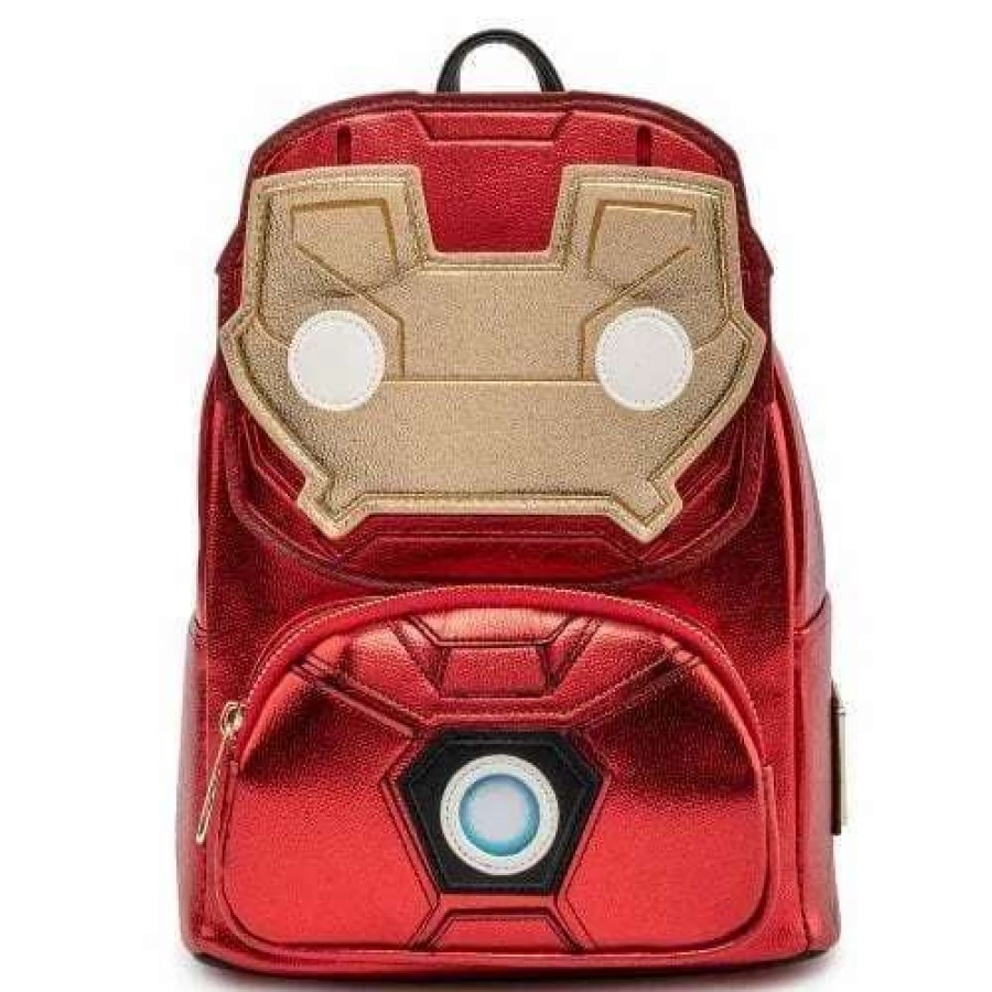 T-Shirts And Clothing * | Loungefly Iron Man: Light-Up Mini Backpack Low Price