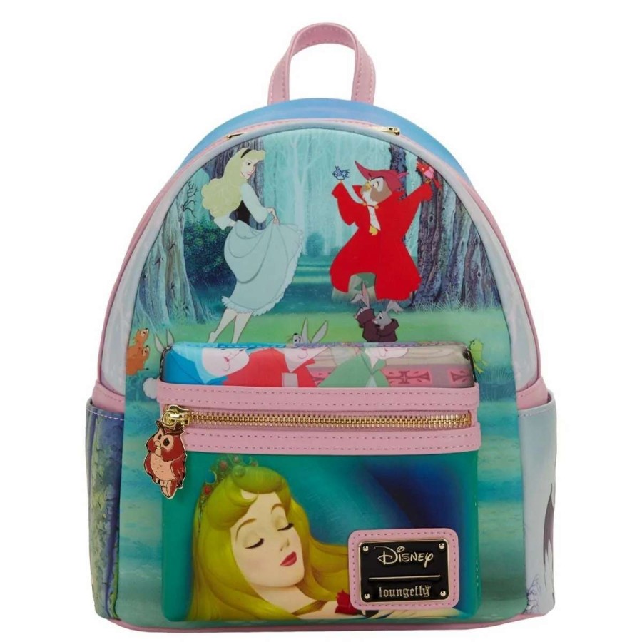 T-Shirts And Clothing * | Sleeping Beauty: Princess Scene Loungefly Mini Backpack Top Sell