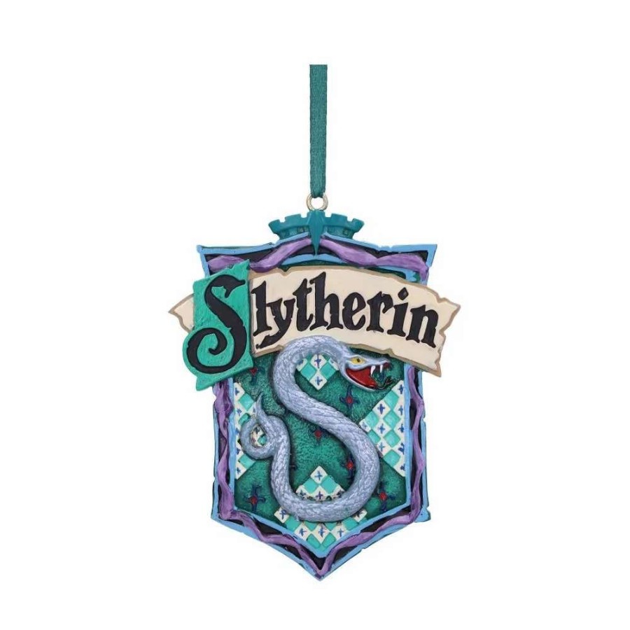 Home And Office * | Harry Potter: Slytherin Crest Hanging Ornament Free Delivery