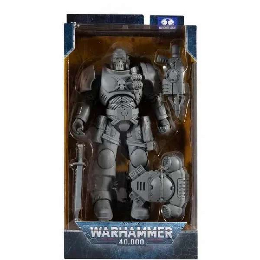 Props- Figures And Plushies * | Warhammer 40,000: Space Marine Ultramarines Reiver W/ Grapnel Launcher Artist Proof Mcfarlane Action Figure Large Choice