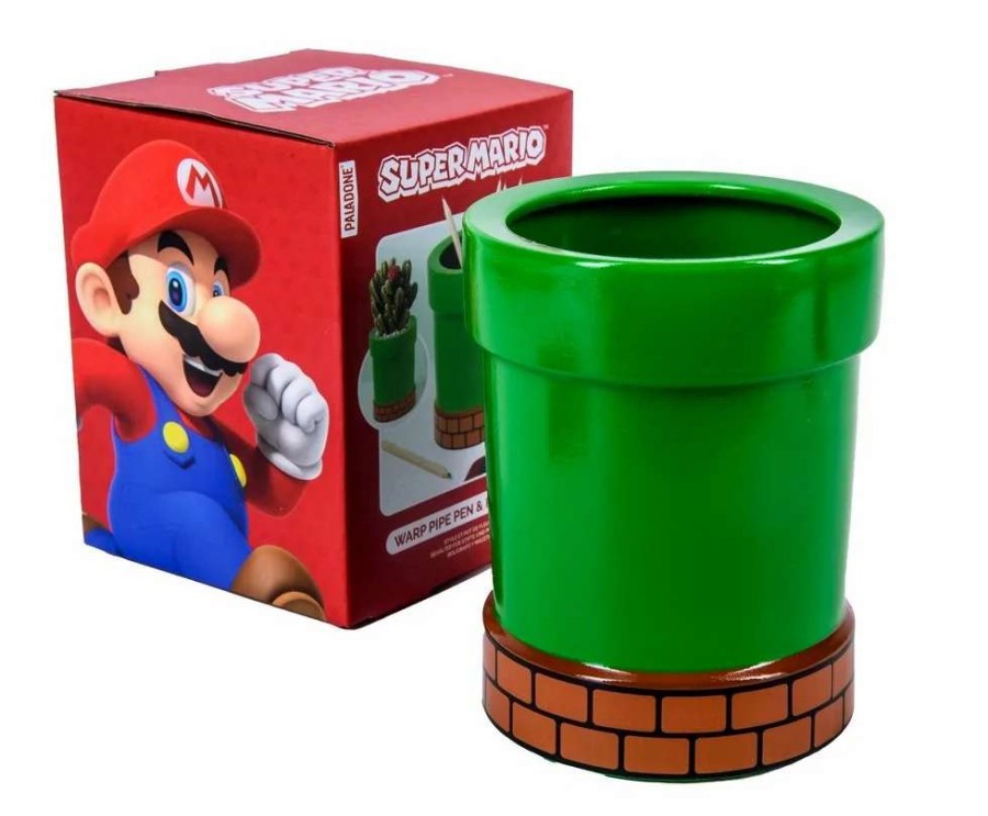 Home And Office * | Super Mario: Pipe Plant And Pen Pot Closeout Sale