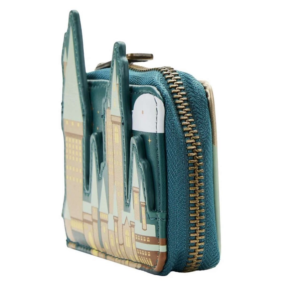 T-Shirts And Clothing * | Loungefly Harry Potter: Golden Hogwarts Accordion Wallet Exclusive