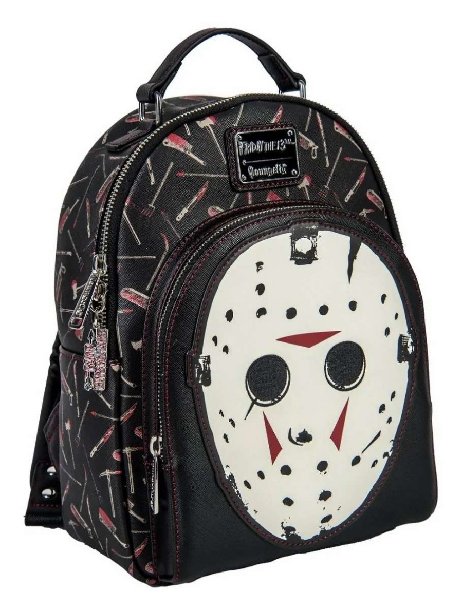 T-Shirts And Clothing * | Friday The 13Th: Jason Mask Loungefly Mini Backpack Store