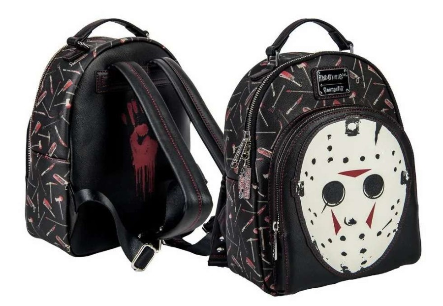 T-Shirts And Clothing * | Friday The 13Th: Jason Mask Loungefly Mini Backpack Store