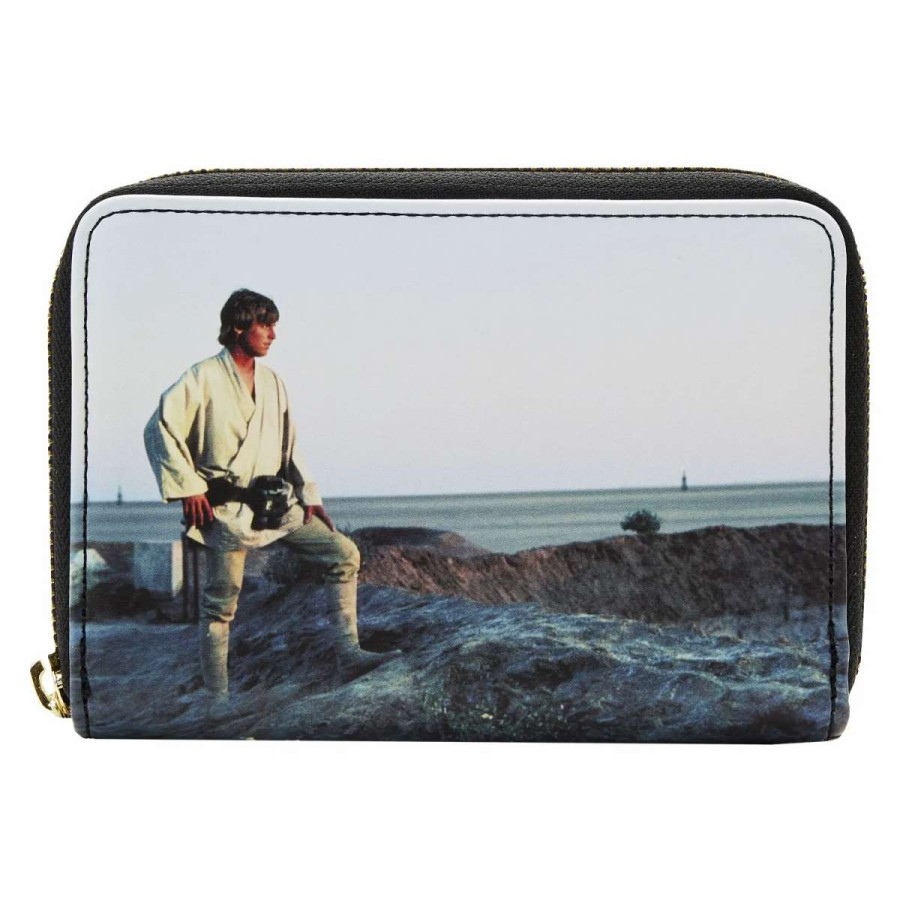 T-Shirts And Clothing * | Loungefly Star Wars: A New Hope Final Frames Zip Around Wallet Online Sales