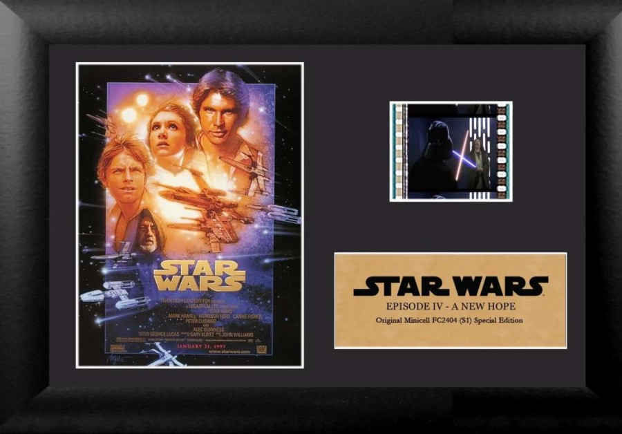 Props- Figures And Plushies * | Star Wars: Episode Iv A New Hope Mini Framed Film Cell Preorder Exclusive