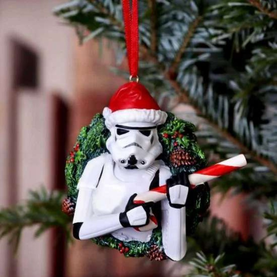 Home And Office * | Stormtrooper: Wreath Hanging Ornament Latest