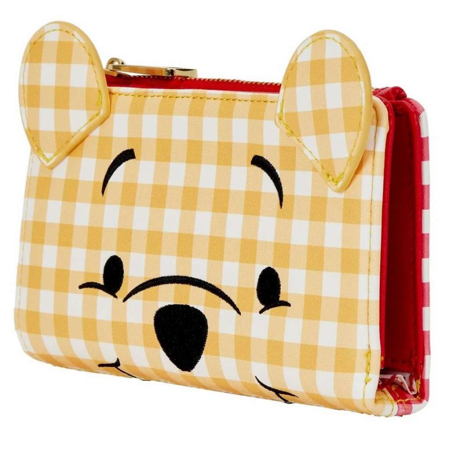 T-Shirts And Clothing * | Loungefly Winnie The Pooh: Gingham Flap Wallet Closeout Sale