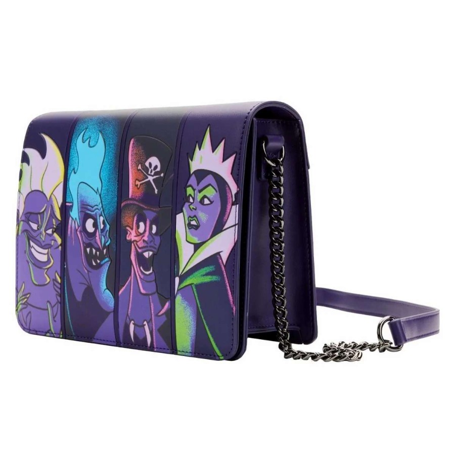 T-Shirts And Clothing * | Disney: Villains In The Dark Loungefly Crossbody Bag Discounts