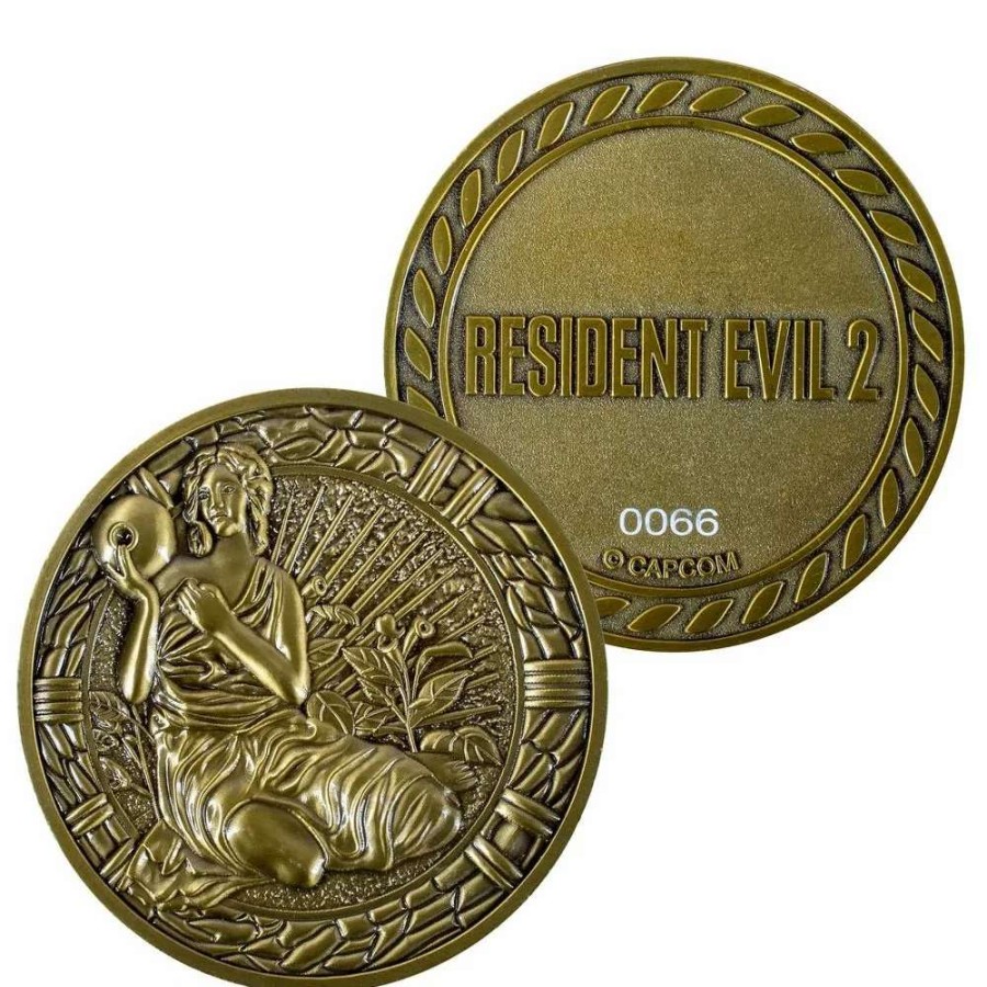 Props- Figures And Plushies * | Resident Evil 2: Maiden Limited Edition Metal Replica R.P.D. Medallion Discount Store