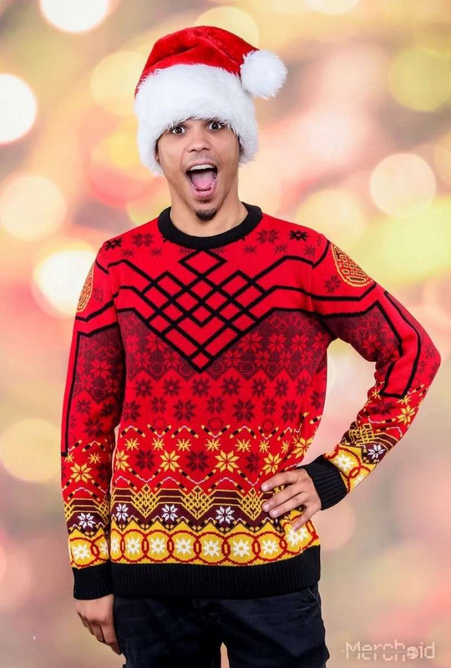 T-Shirts And Clothing * | Shang-Chi: Ten Golden Rings Christmas Sweater Best Sale