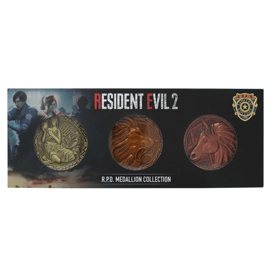 Props- Figures And Plushies * | Resident Evil 2: Medallion Collector Set Discounts