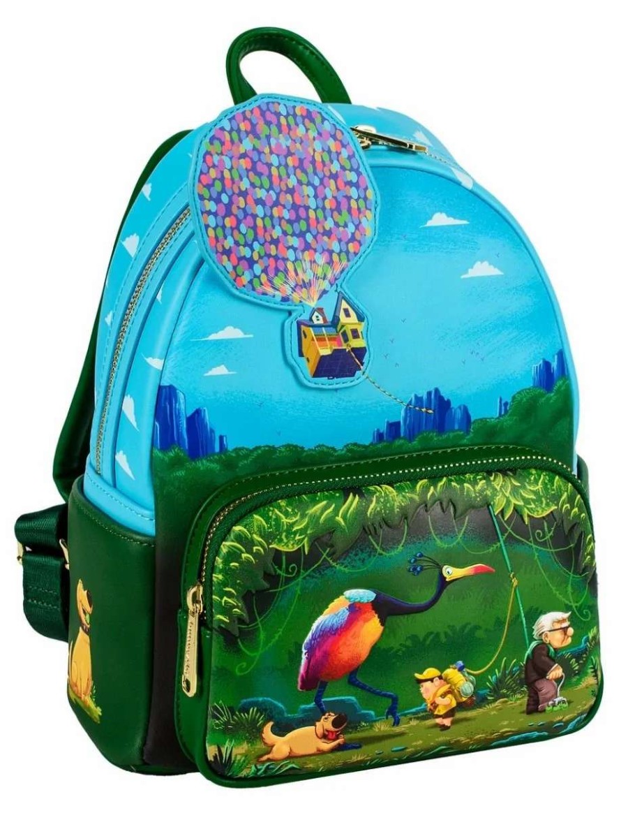 T-Shirts And Clothing * | Up: Pixar Moments Jungle Stroll Loungefly Mini Backpack Hot Selling