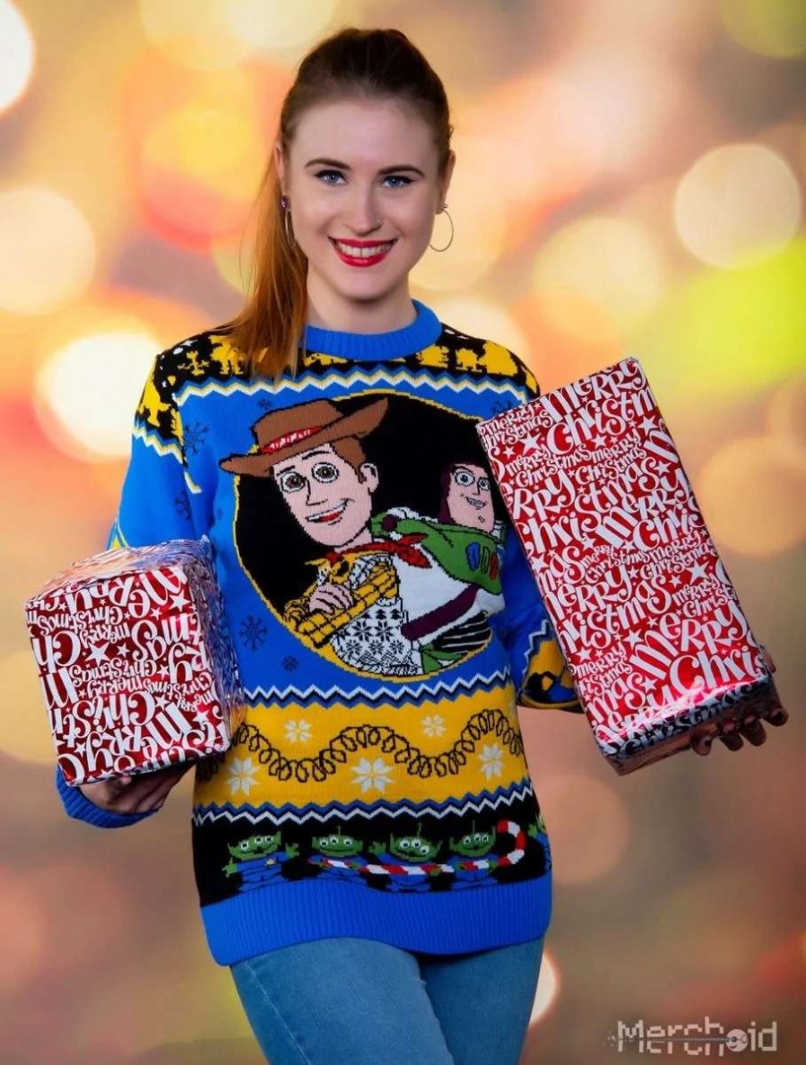 T-Shirts And Clothing * | Toy Story: To Festivities And Beyond Ugly Christmas Sweater Official