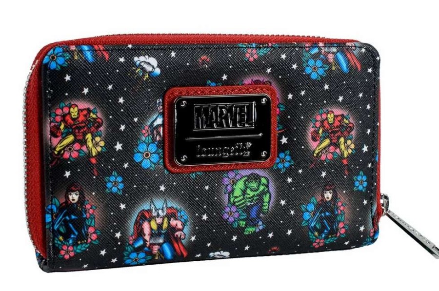 T-Shirts And Clothing * | Avengers: Tattoo Loungefly Purse 100% Guarantee