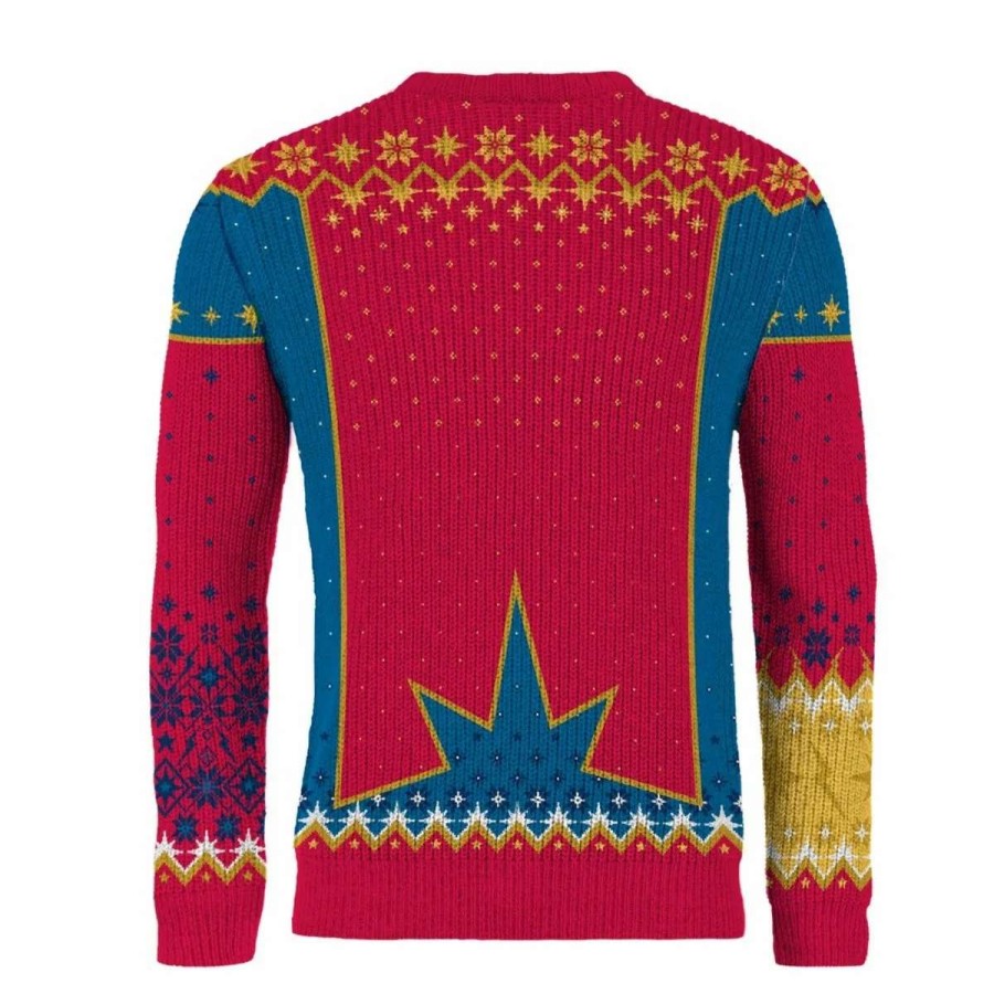 T-Shirts And Clothing * | Ms. Marvel: Festively Cosmic Christmas Sweater Exclusive Design