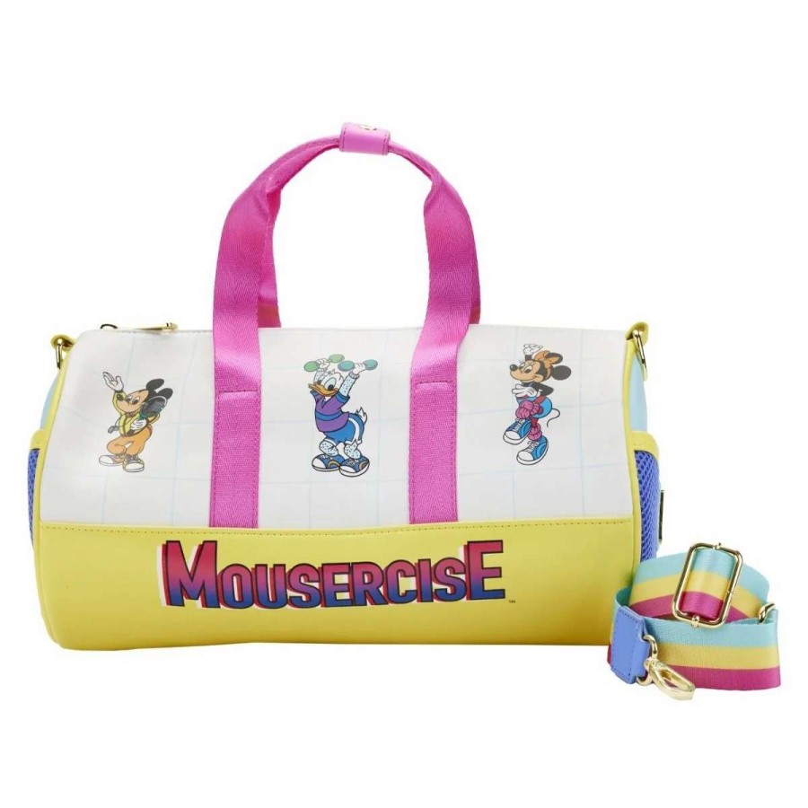 T-Shirts And Clothing * | Disney: Mousercise Loungefly Duffle Bag Store