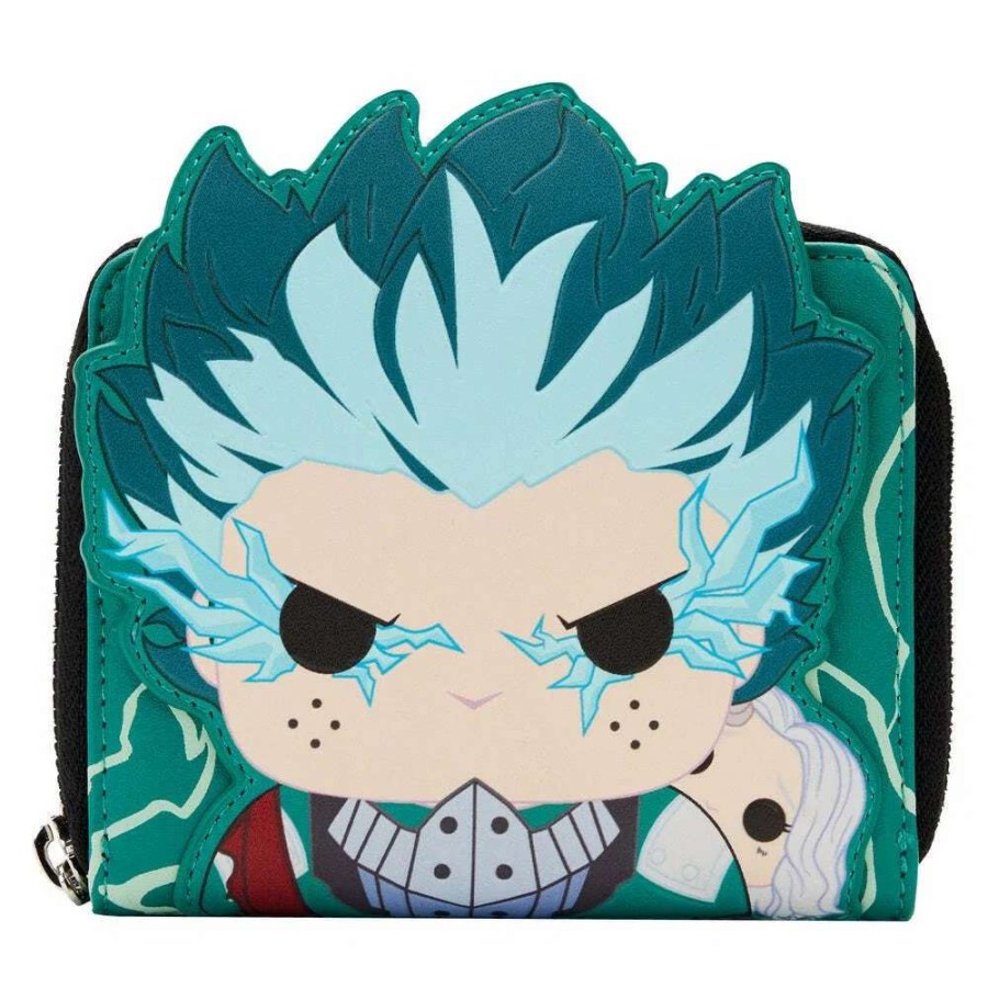 T-Shirts And Clothing * | Loungefly My Hero Academia: Deku Infinity Glow Cosplay Wallet Fashionable