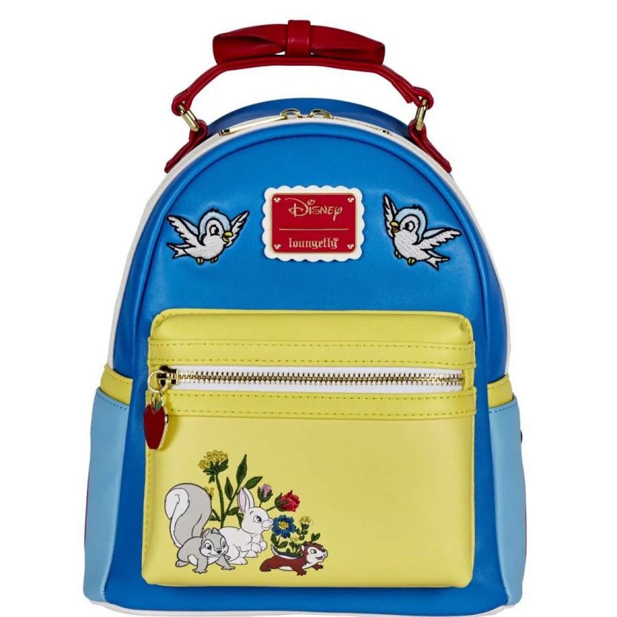 T-Shirts And Clothing * | Loungefly Snow White: Cosplay Bow Handle Mini Backpack Exclusive