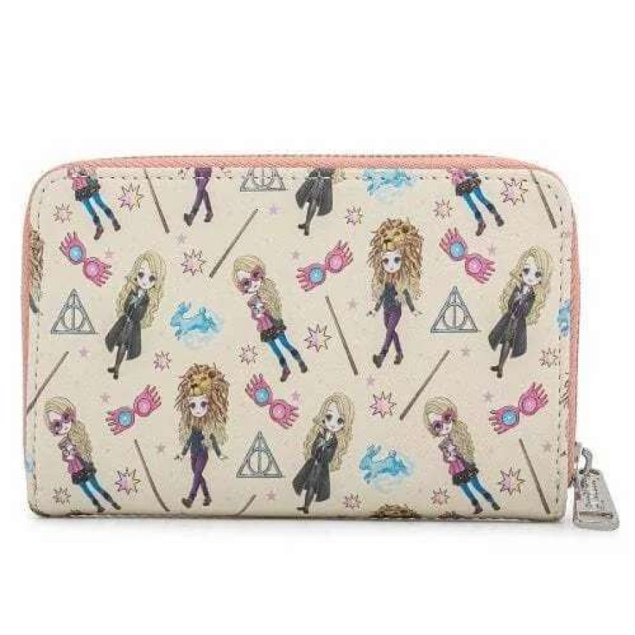 T-Shirts And Clothing * | Loungefly Harry Potter: Luna Lovegood Zip Around Wallet Closeout Sale