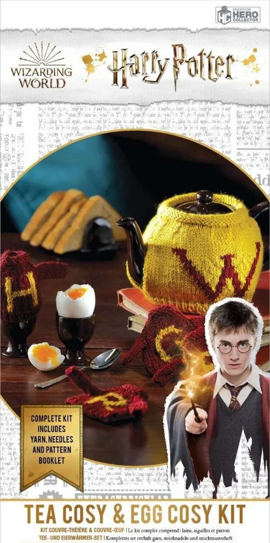 Home And Office * | Harry Potter: Weasley Tea Cosy & Egg Cosies Knitting Kit Free Delivery