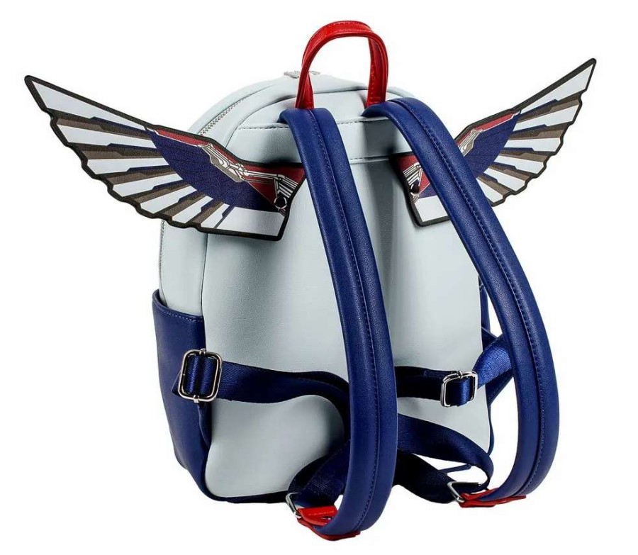 T-Shirts And Clothing * | Captain America: Falcon Cosplay Loungefly Mini Backpack Good Quality