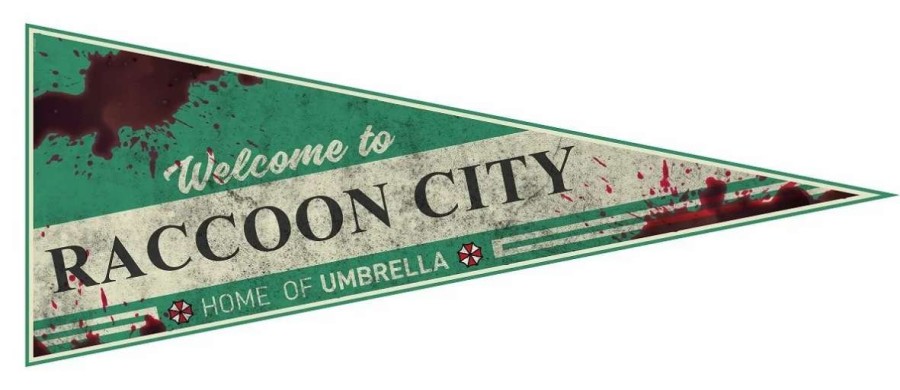 Home And Office * | Resident Evil: Welcome To Raccoon City Pennant Flag Discount Store