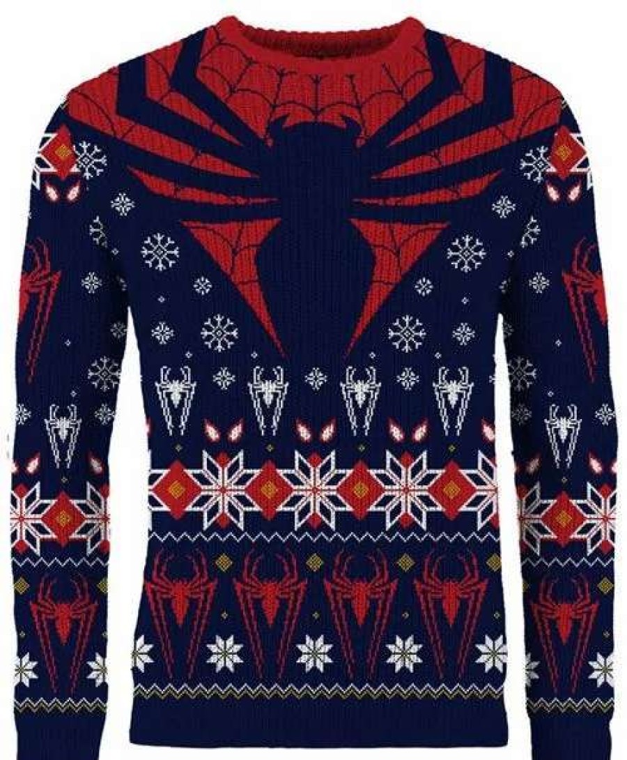 T-Shirts And Clothing * | Spider-Man: Tis The Season To Be Spidey Ugly Christmas Sweater 100% Guarantee