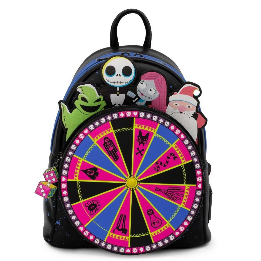 T-Shirts And Clothing * | Loungefly Nightmare Before Christmas: Oogie Boogie Wheel Mini Backpack Best Price