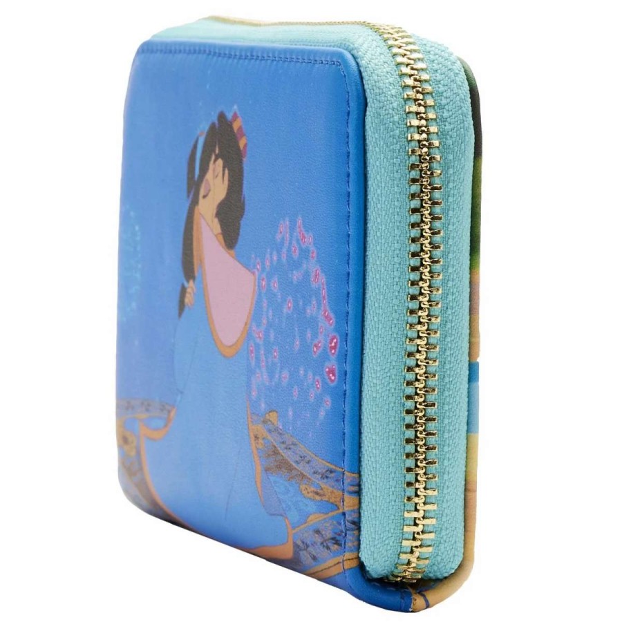 T-Shirts And Clothing * | Loungefly Jasmine: Princess Series Zip Around Wallet Exclusive Design