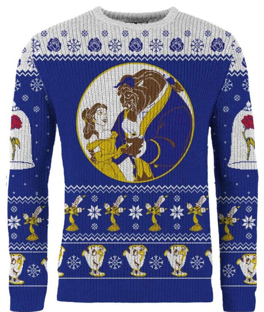 T-Shirts And Clothing * | Beauty And The Beast: Merry Beastmas Ugly Christmas Sweater Free Delivery