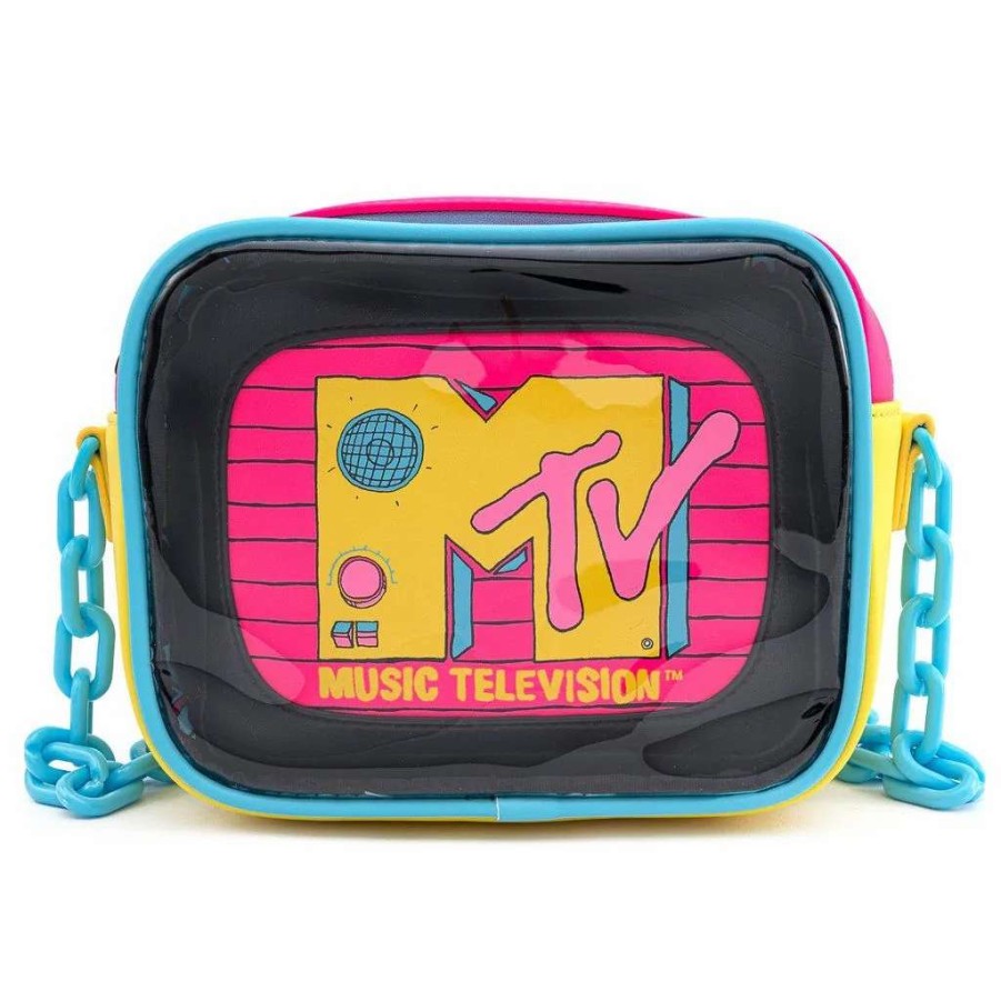 T-Shirts And Clothing * | Loungefly Mtv: Clear Crossbody Handbag Exclusive Design