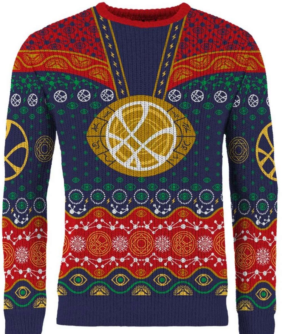 T-Shirts And Clothing * | Doctor Strange: In The Multiverse Of Merriment Christmas Sweater Discount Store