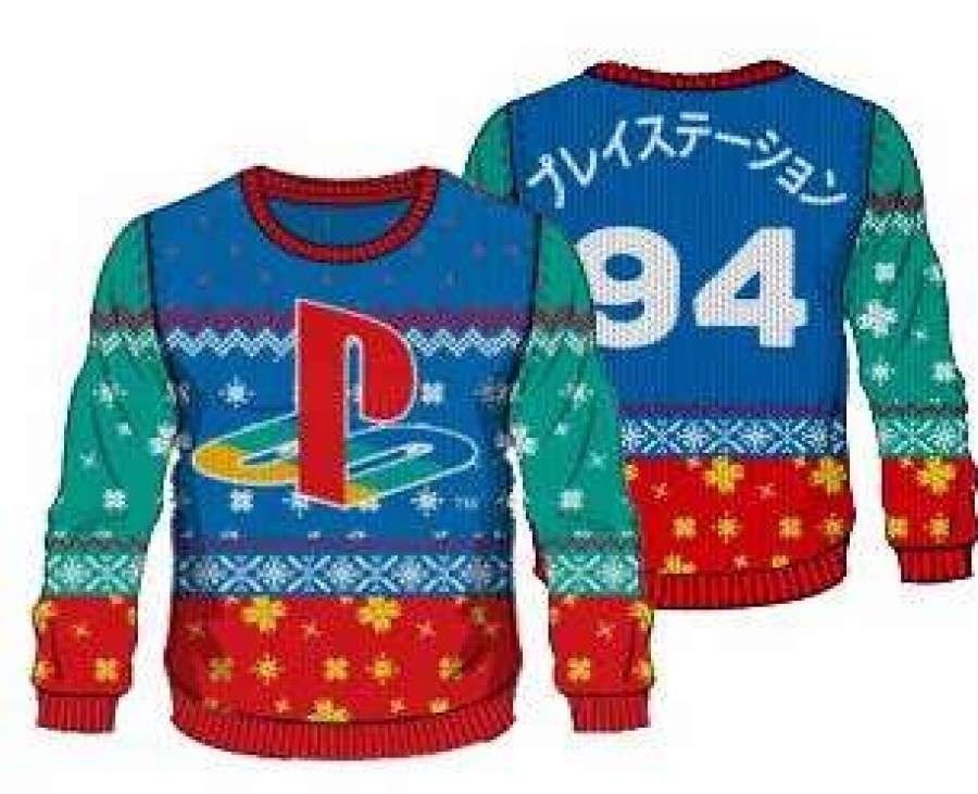 T-Shirts And Clothing * | Playstation: 12 Days Of Play Christmas Sweater Flash Sale