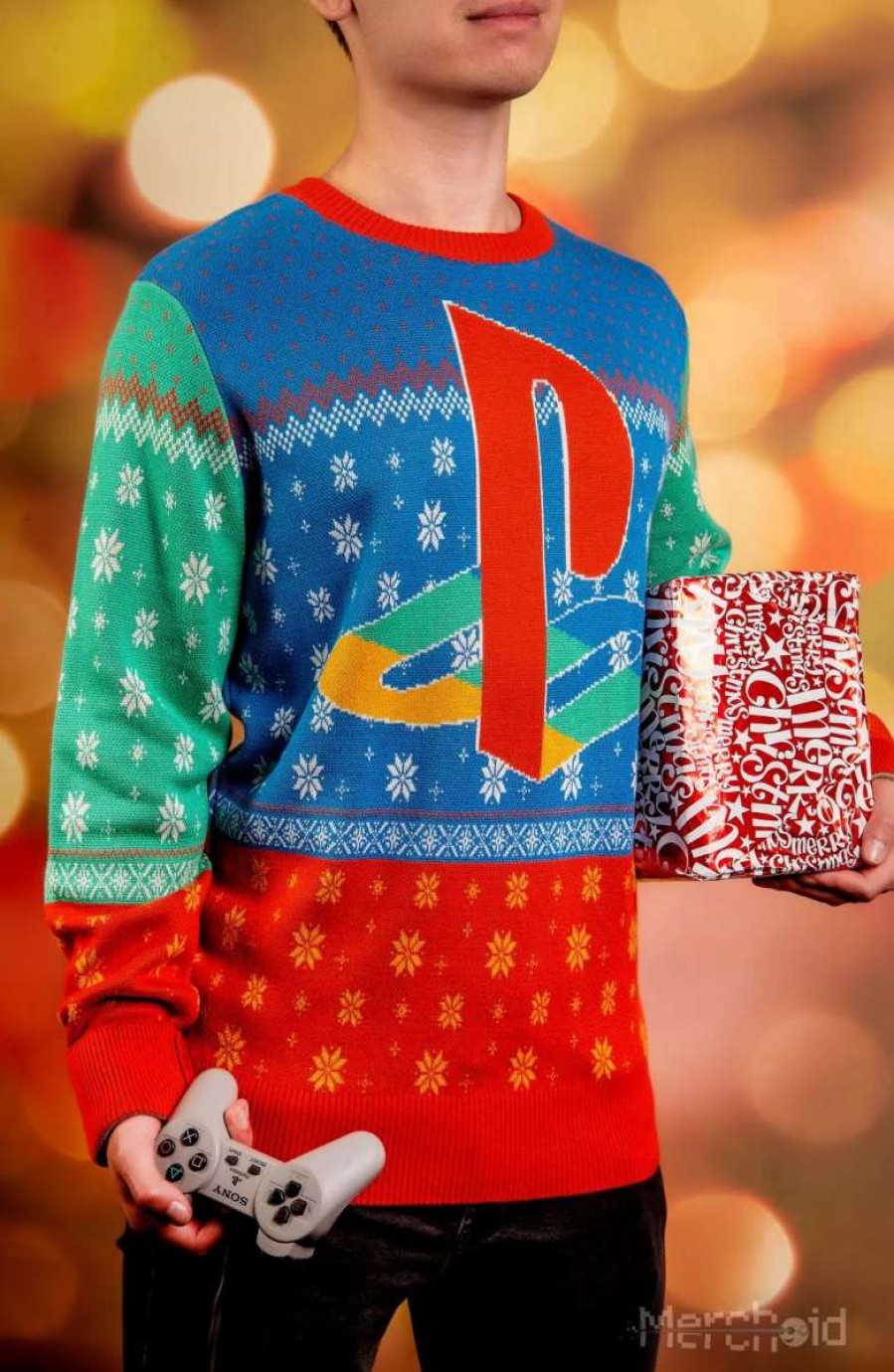 T-Shirts And Clothing * | Playstation: 12 Days Of Play Christmas Sweater Flash Sale