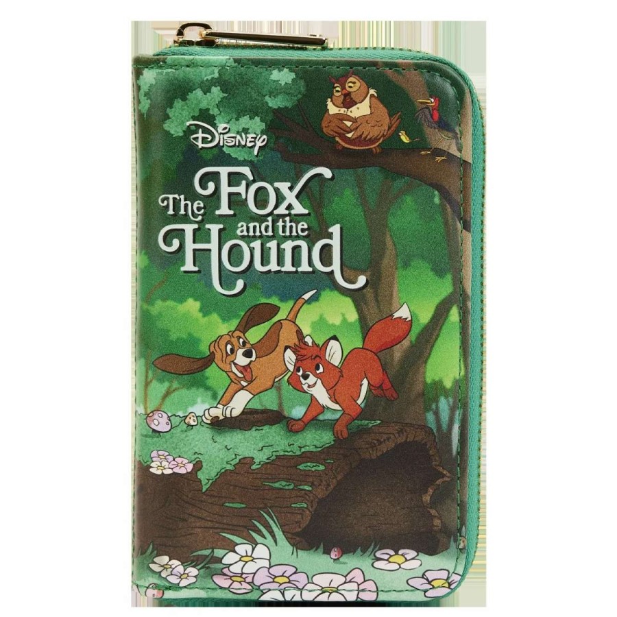 T-Shirts And Clothing * | Loungefly The Fox And The Hound: Book Zip Around Wallet Store