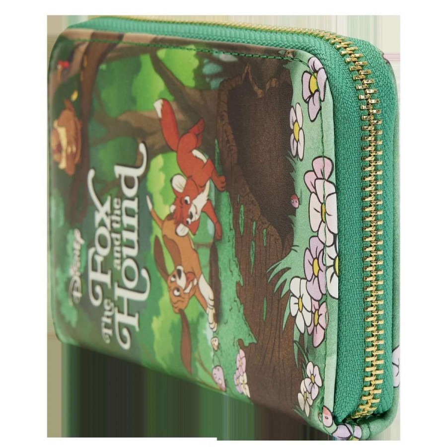 T-Shirts And Clothing * | Loungefly The Fox And The Hound: Book Zip Around Wallet Store