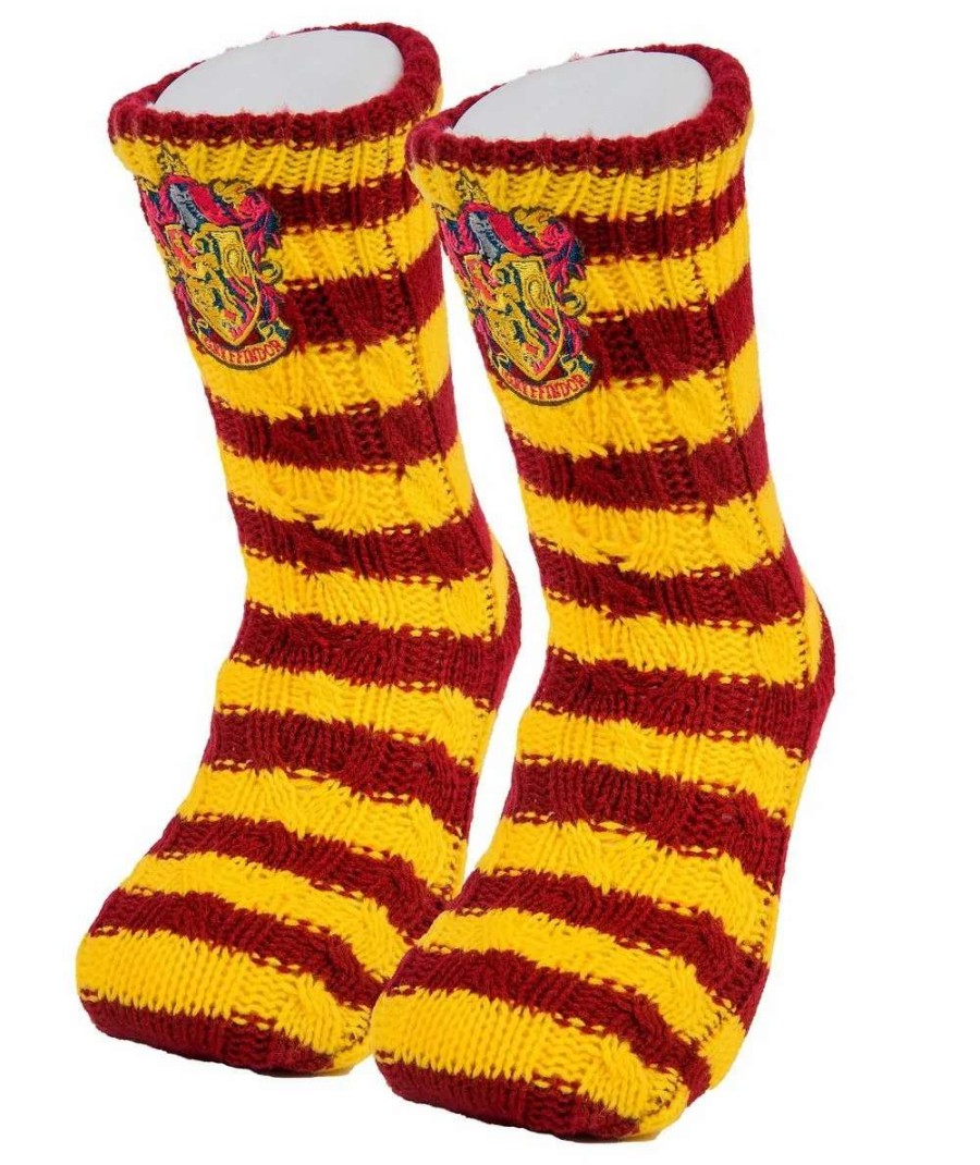 T-Shirts And Clothing * | Harry Potter: Gryffindor House Slipper Socks Preorder Closeout Sale