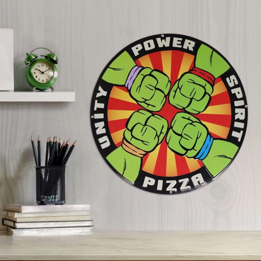 Home And Office * | Teenage Mutant Ninja Turtles: Pizza Power Tin Sign Best Price